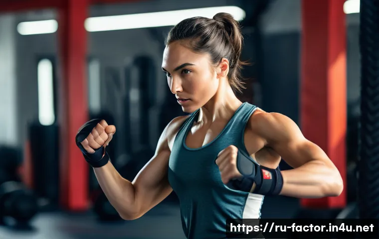 Gal Gadot의 원더우먼 캐스팅 스토리 - A confident female warrior in modern combat training gear inspired by Gal Gadot’s early career, show...