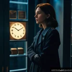 Home 18 Rachel McAdams의 타임 트래블 영화들 - A cinematic scene featuring a thoughtful female protagonist dressed in stylish modern clothing, stan...